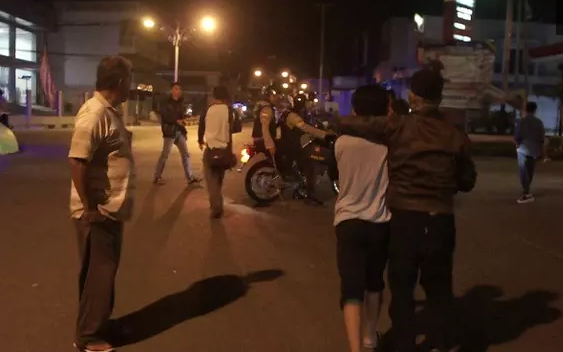 Dor, Tembakan Gas Air Mata Meletus Jelang Sahur di Gorontalo