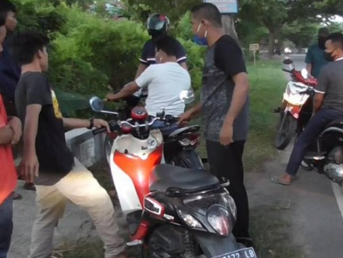 Polisi Bubarkan Balap Liar di Polman, Motor Dikembalikan Usai Lebaran